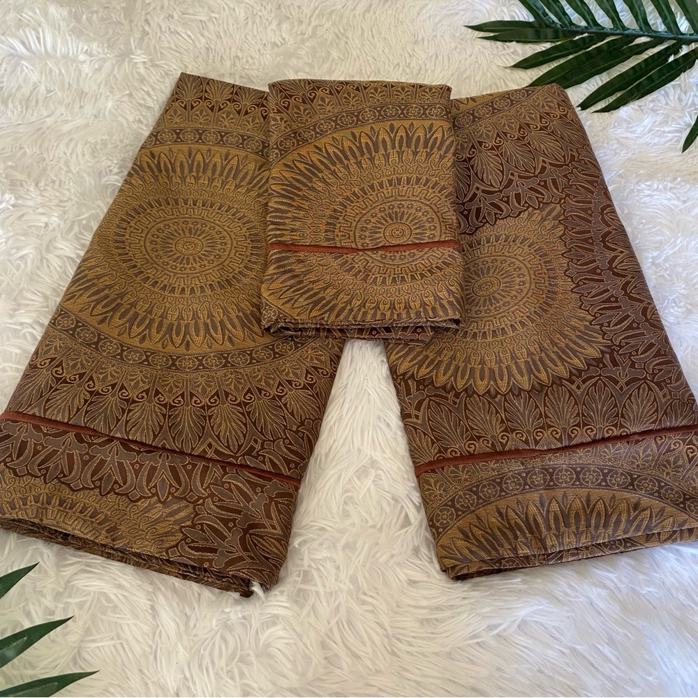 Peacock Alley Couture (2) Euro Shams and (1) Boudoir Sham Pillowcases
